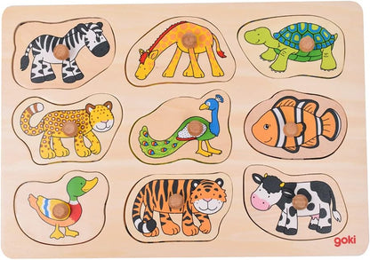 Steckpuzzle Was gehört zu wem?