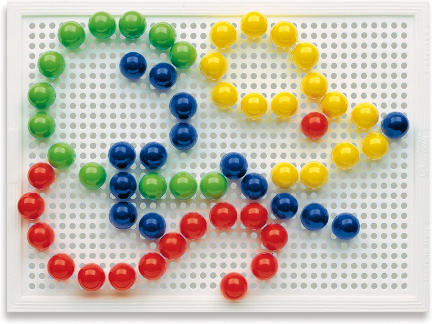 Quercetti 2123 Game Quercetti-2123 FC Basic diameter pegs 15-Kids' Mosaic Kits, Multicolor