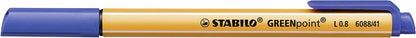 Felt Tip Sign Pen - STABILO GREENpoint - Wallet of 4