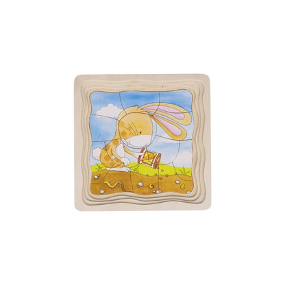 GOKI 57495 Vegetable Patch Puzzle, Mixed