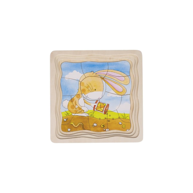 GOKI 57495 Vegetable Patch Puzzle, Mixed