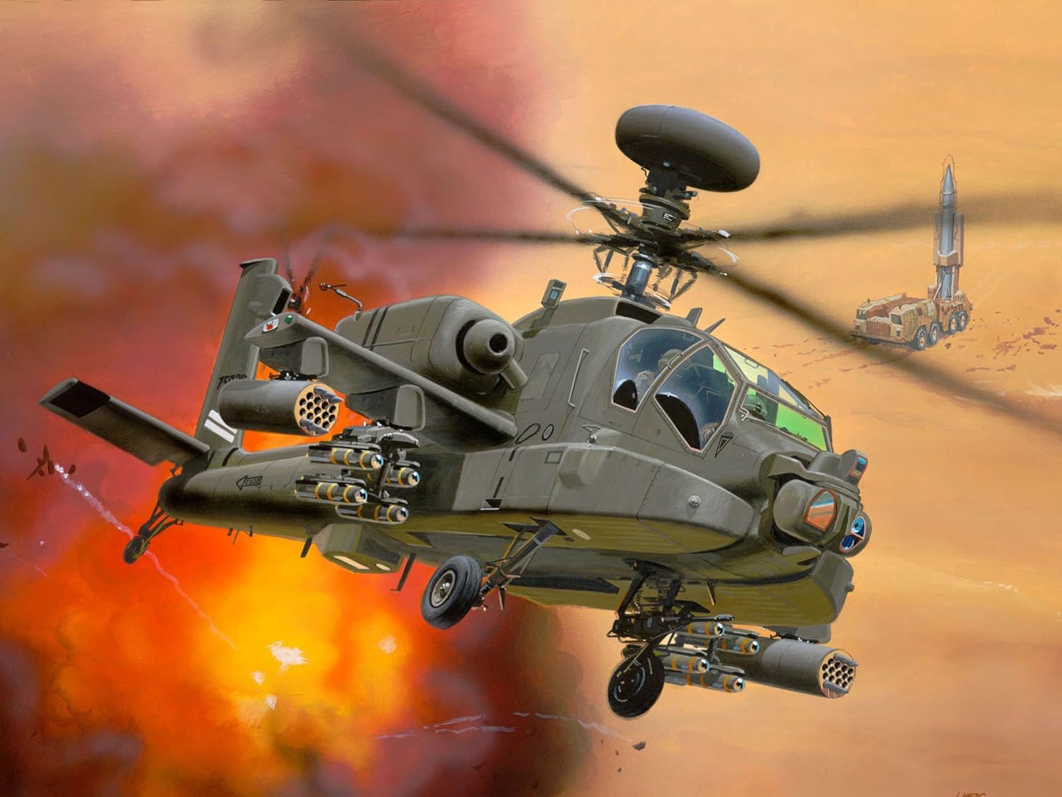 Revell - 4046 - Maquette - Ah-64D Longbow Apache - Echelle
