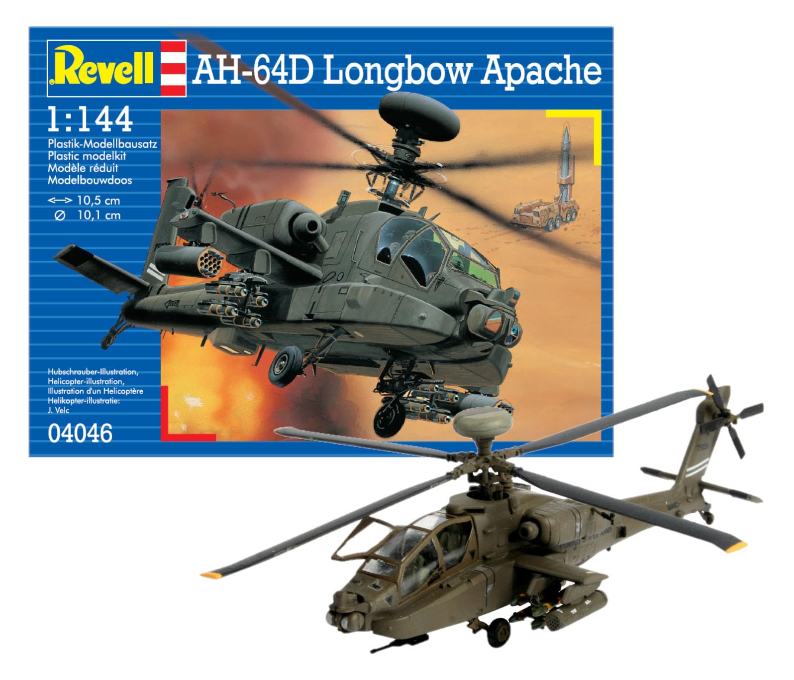 Revell - 4046 - Maquette - Ah-64D Longbow Apache - Echelle