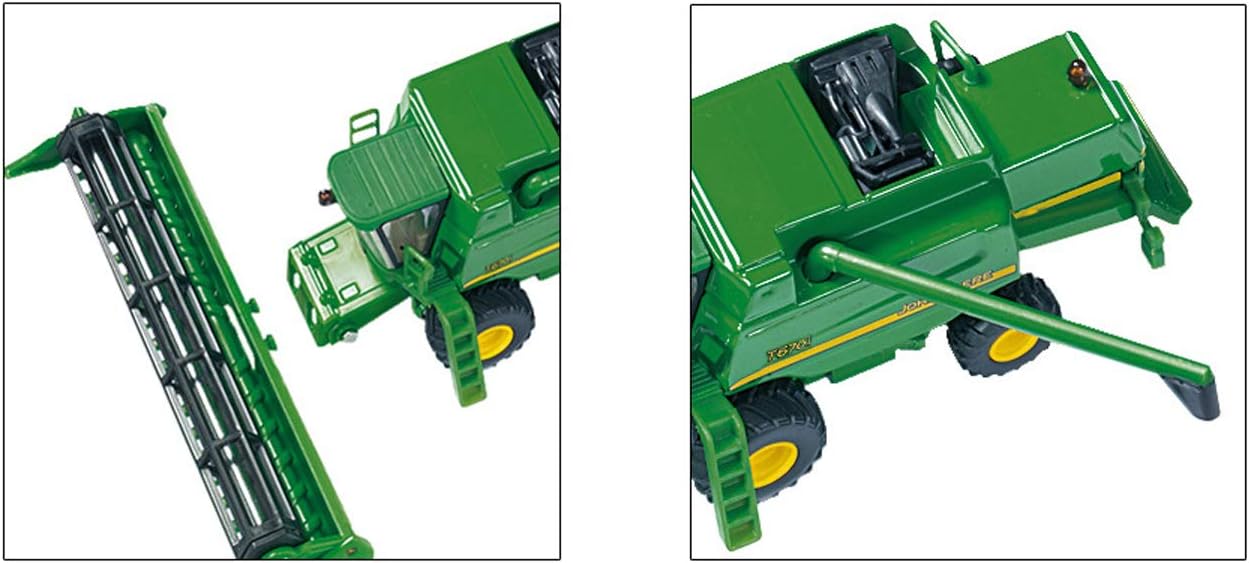siku 1876, John Deere T670i Combine Harvester, 1:87, Metal,Plastic, Green, Movable and detachable cutting unit
