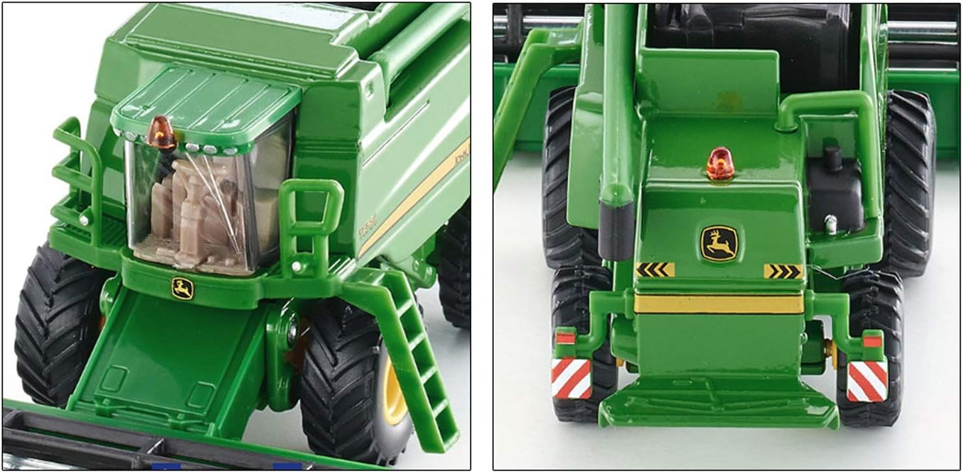 siku 1876, John Deere T670i Combine Harvester, 1:87, Metal,Plastic, Green, Movable and detachable cutting unit