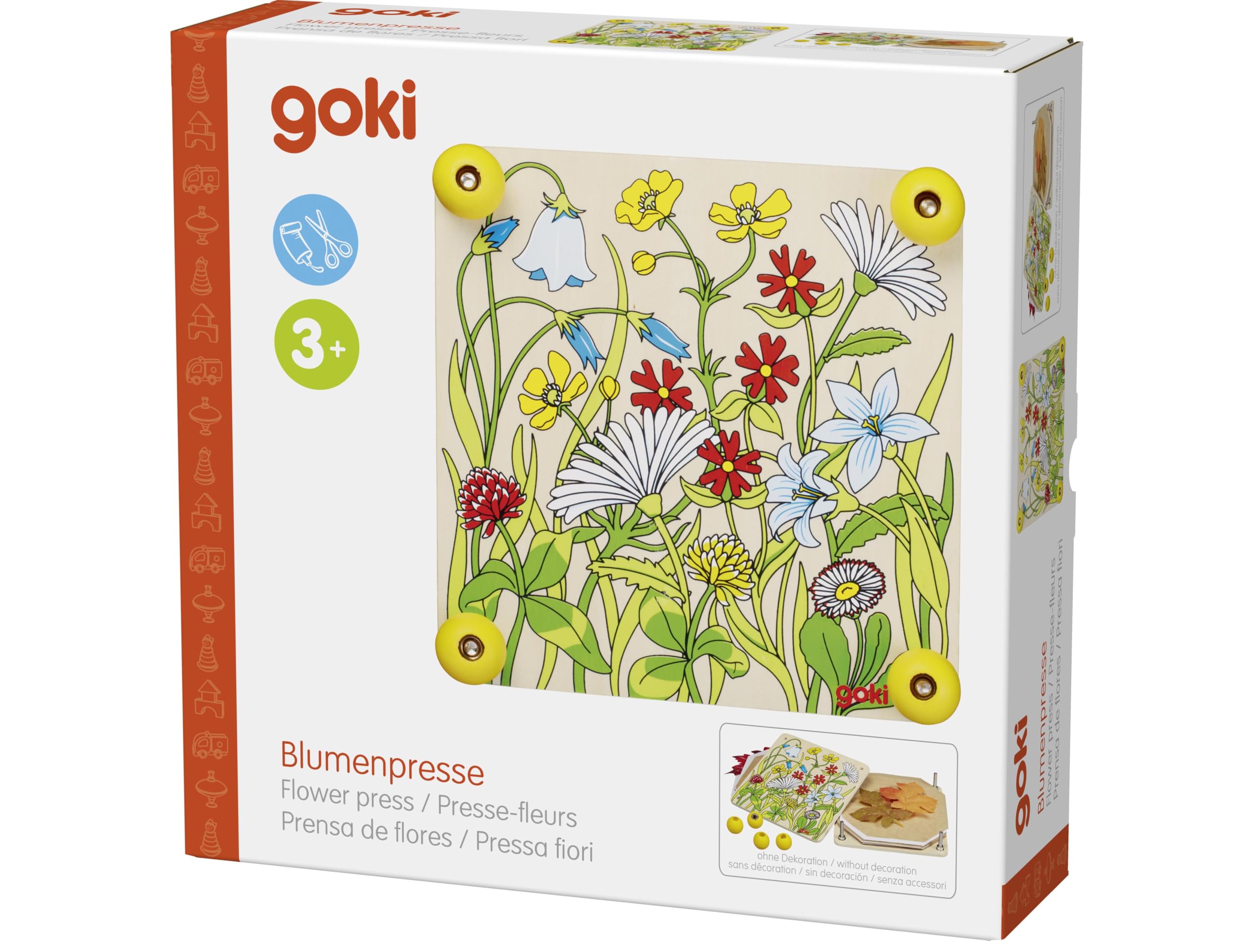 GOKI 58603 Flower Press, Spring Meadow, Multi