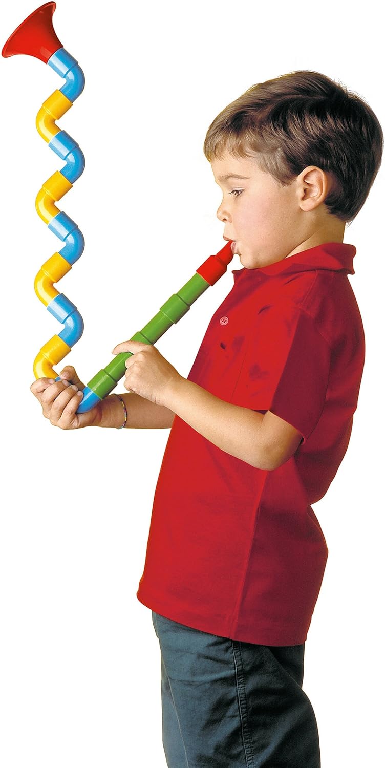 Quercetti Q4170 Quercetti-4170 Saxoflute, Wind & Brass Construction Set, Toy Musical Instrument for Kids