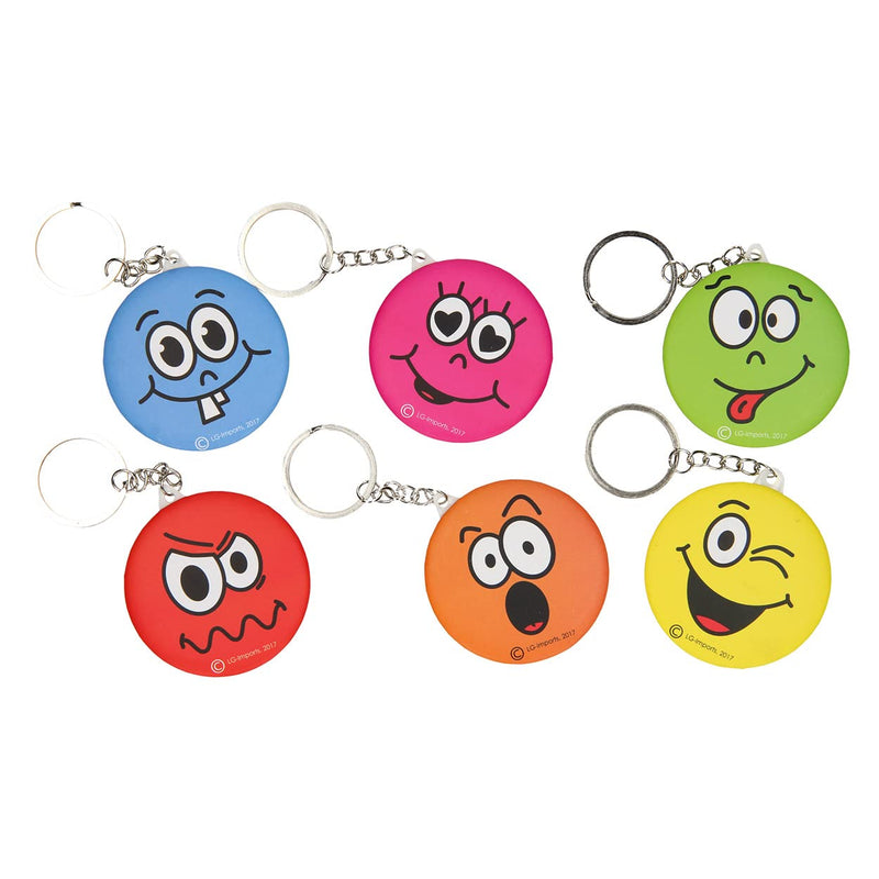 kleine-grabbelcadeautjes - Sleutelhanger - Lachgezicht met Spiegeltje (1 TOYS