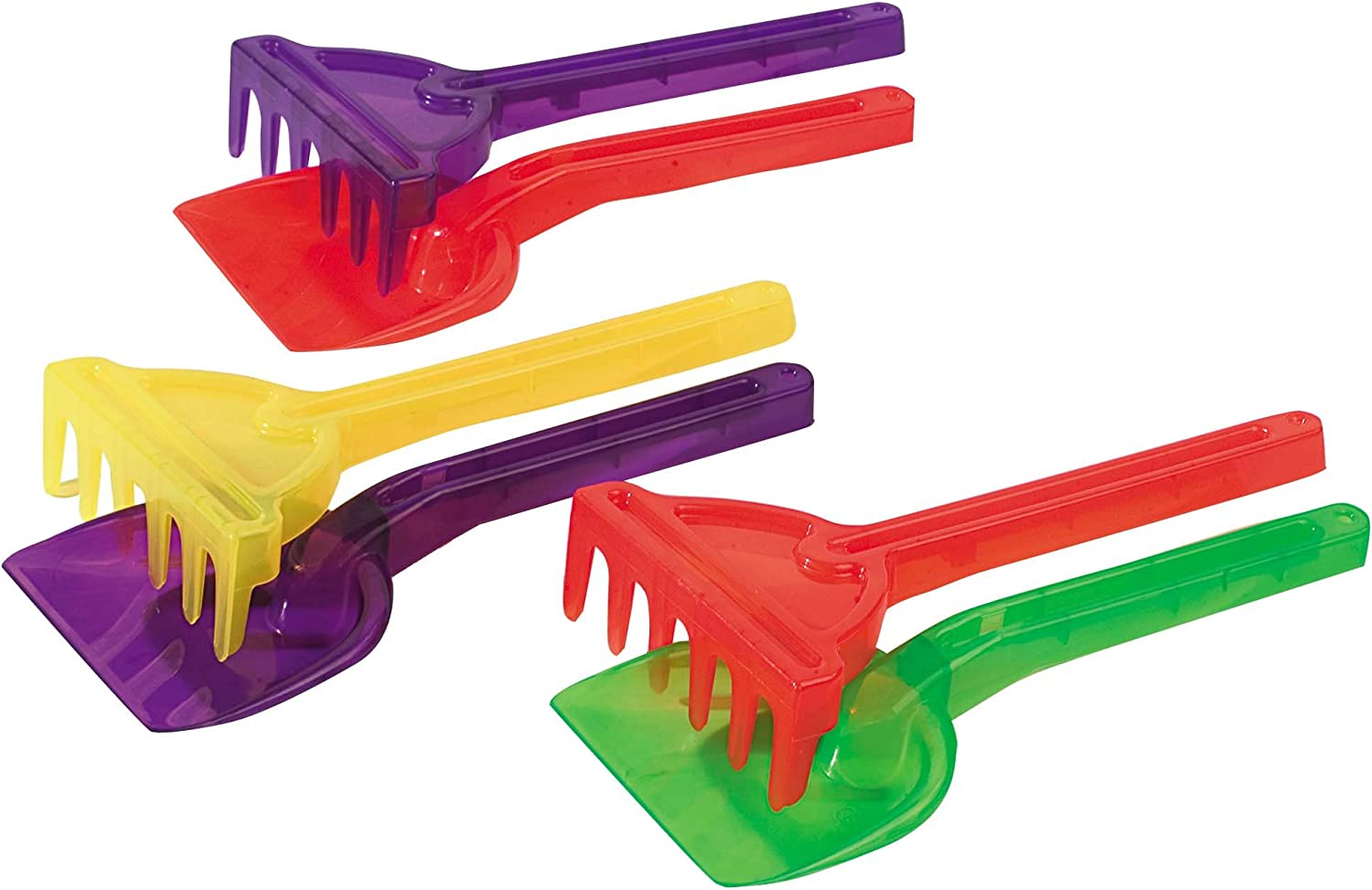Androni Giocattoli- Summer Time Juego de Paletta y Rastrillo de plástico, 26 cm, Colores Surtidos (4301
