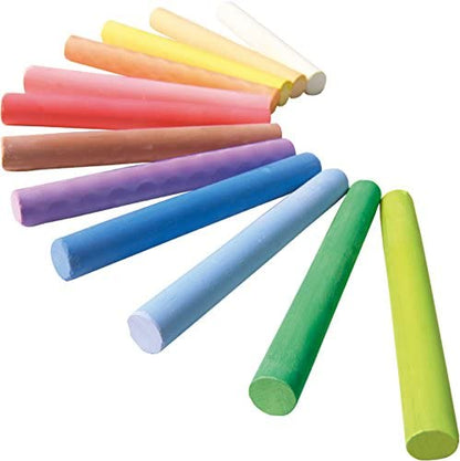 SES 201 Set of Children's Coloured Chalk, Multicoloured
