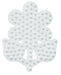 Hama - 327 - Midi Plaque - Petite Fleur, Blanc