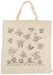 GoKi 58987 Cotton Bag, Butterflies, Natural