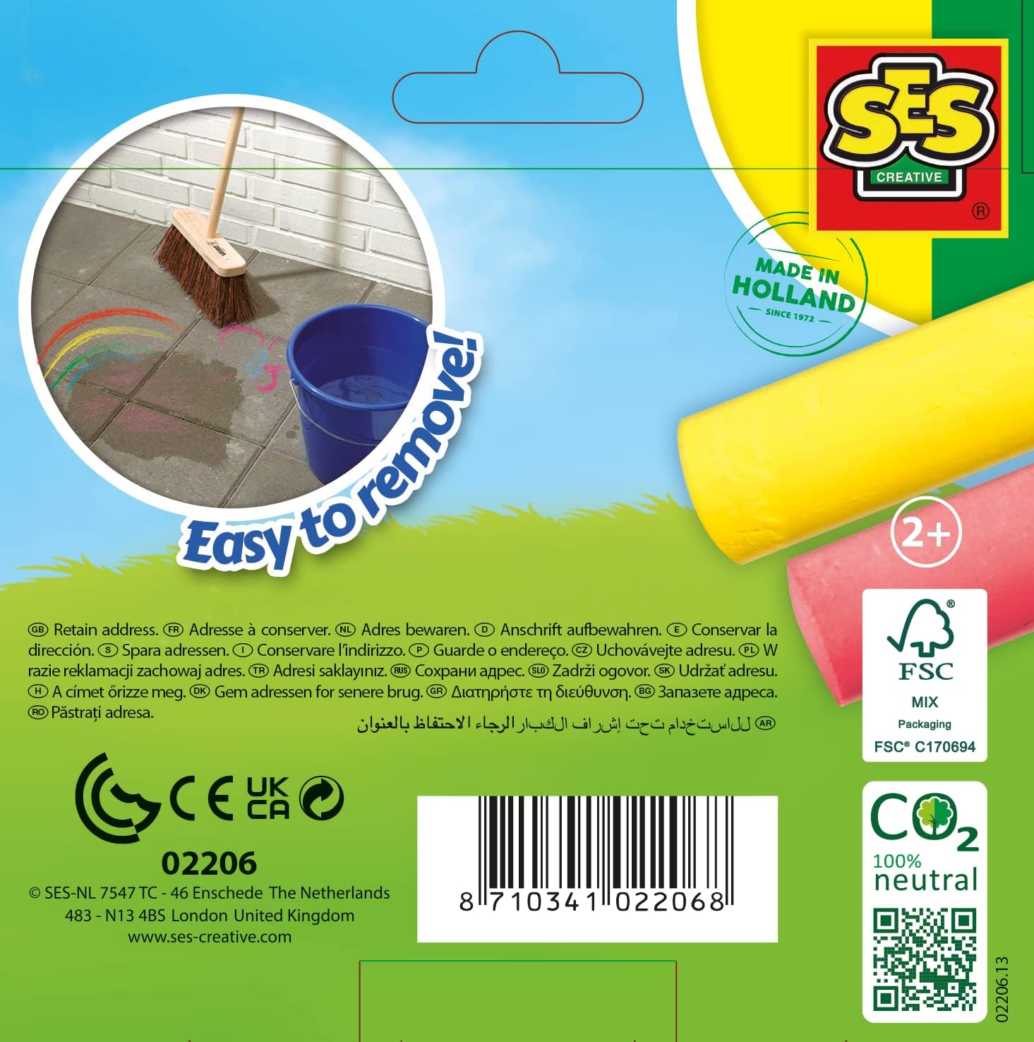 SES SES02206 2206 SES02206-Spielplatz Kreiden, 6 Stück (1er Pack