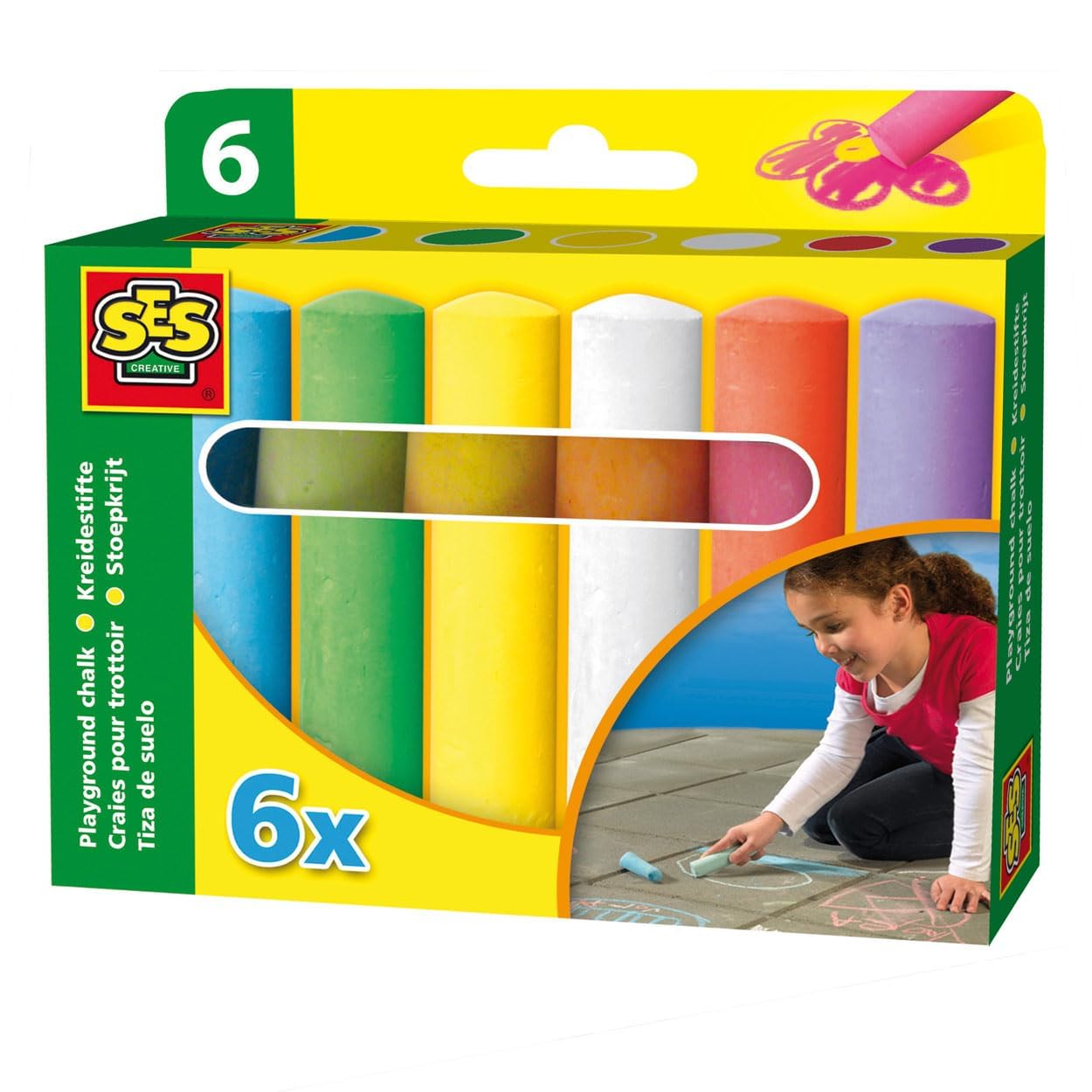 SES SES02206 2206 SES02206-Spielplatz Kreiden, 6 Stück (1er Pack