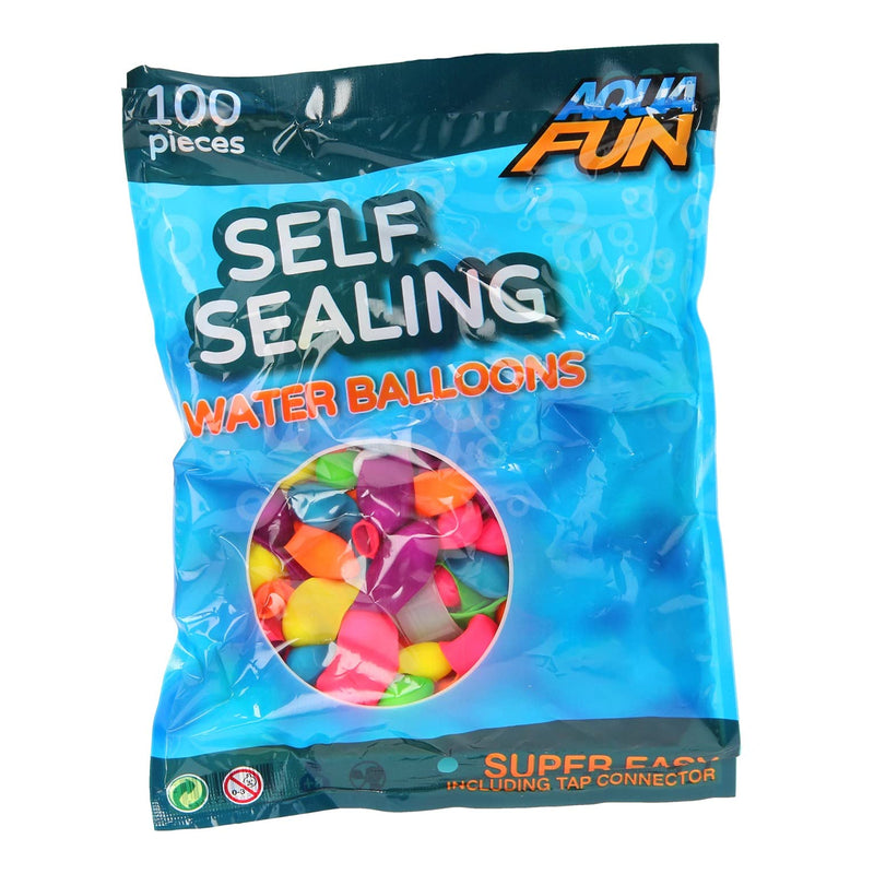 TOYS - Aqua Fun 100 zelfsluitende Waterbommen in zak (1 TOYS)