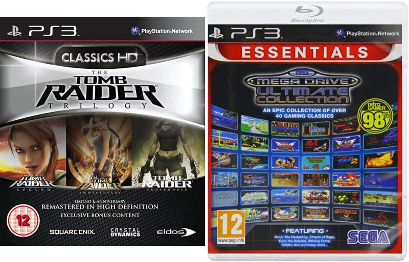 The Tomb Raider Trilogy (PS3) & SEGA Mega Drive Ultimate Collection- Essentials (PS3