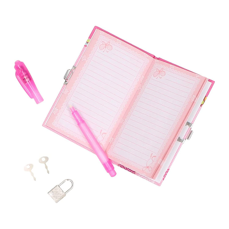 Johntoy secret diary with lock and pen pink