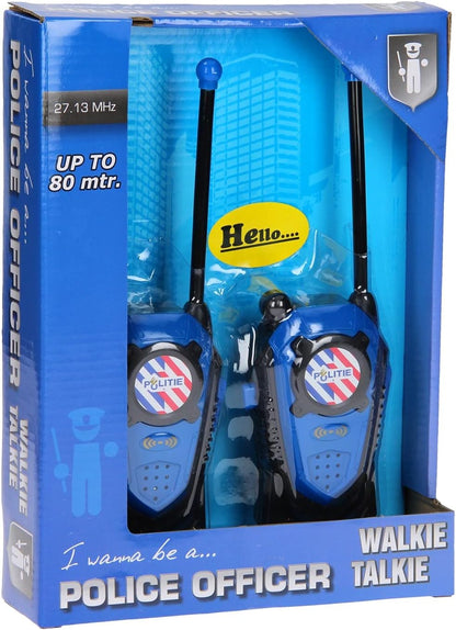 Politie Walkie Talkie +/- 80 Mtr Bereik