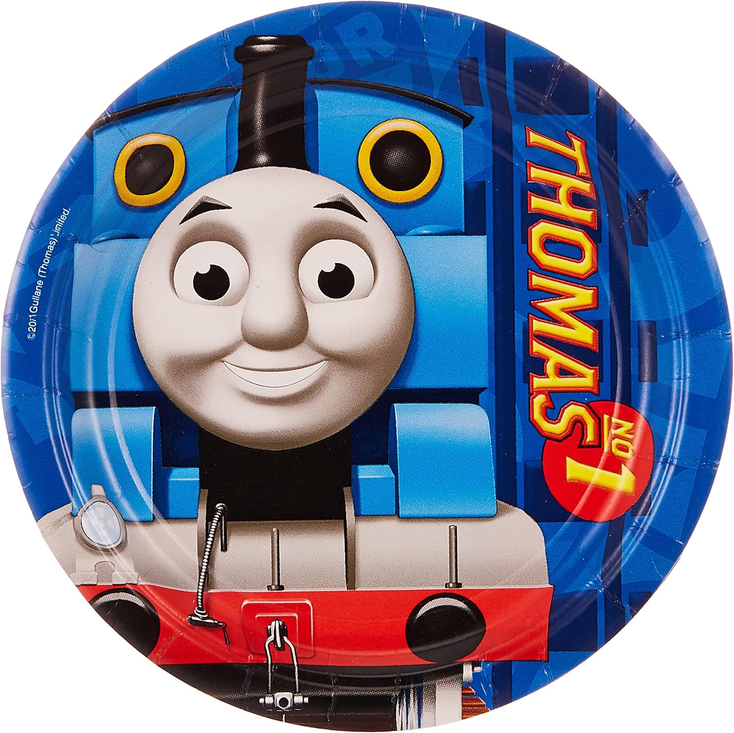 Amscan - 552157-8 Thomas and Friends Plates Diameter 18 cm Diamètre - 18 cm