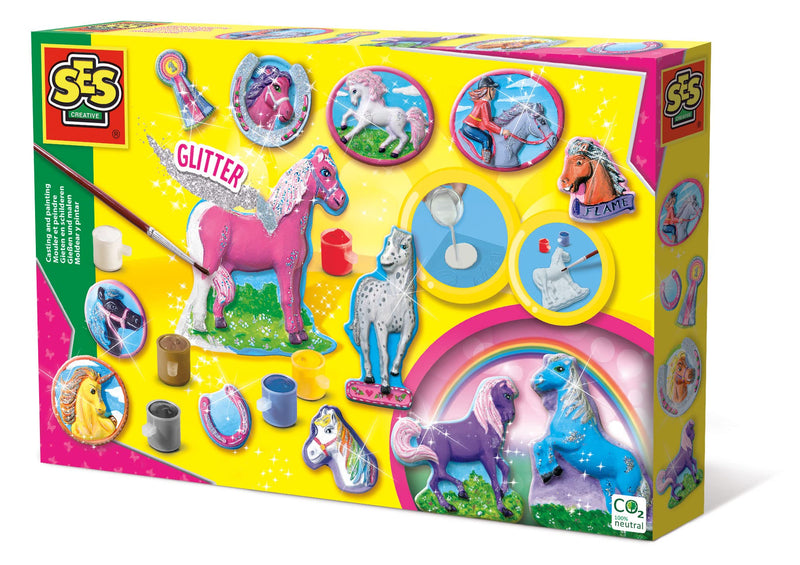 SES Creative 01155 Children's Fantasy Horse Casting and Painting Set, Mixed