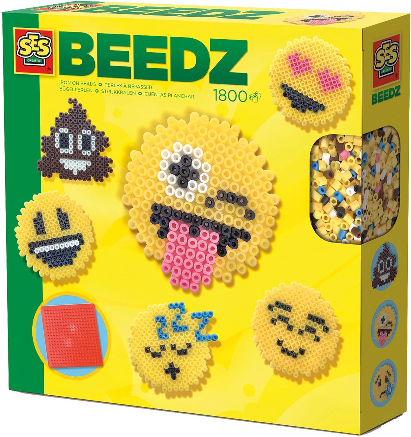 SES Creative - Beedz, Cuentas para Planchar, emoticonos (06231