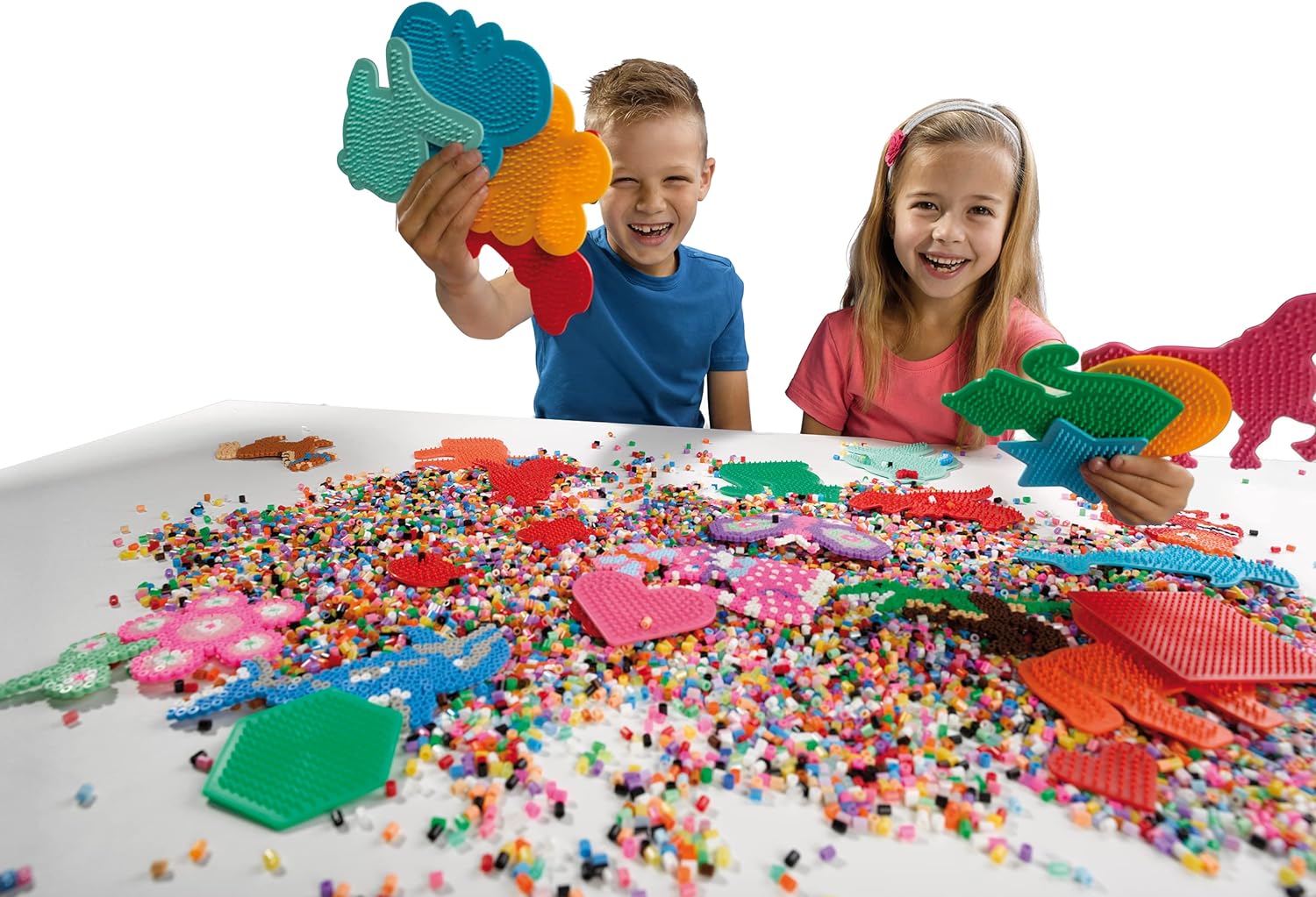SES Creative 00787 Children's Transparent Pegboards, Mixed, Medium