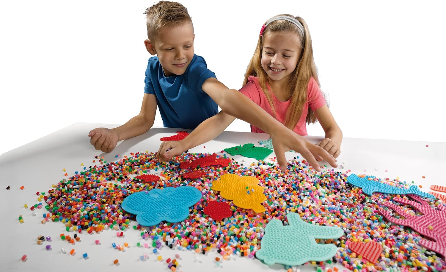 SES Creative 00787 Children's Transparent Pegboards, Mixed, Medium