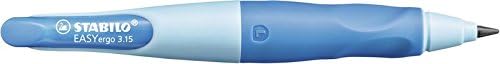 Ergonomic Mechanical Pencil - STABILO EASYergo 3.15 - Left-Handed - Pack of 1 - Light Blue/Dark Blue + Sharpener