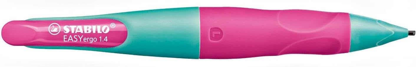 Handwriting Pencil - STABILO EASYergo 1.4 - Left Handed - Turquoise/Neon Pink
