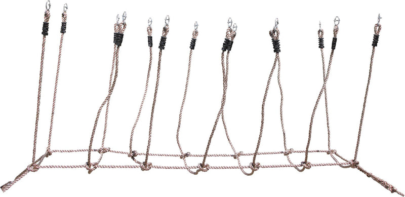 small foot 6998 rope bridge made of safe plastic rope, for tensioning between trees, loadable up to 100 kg