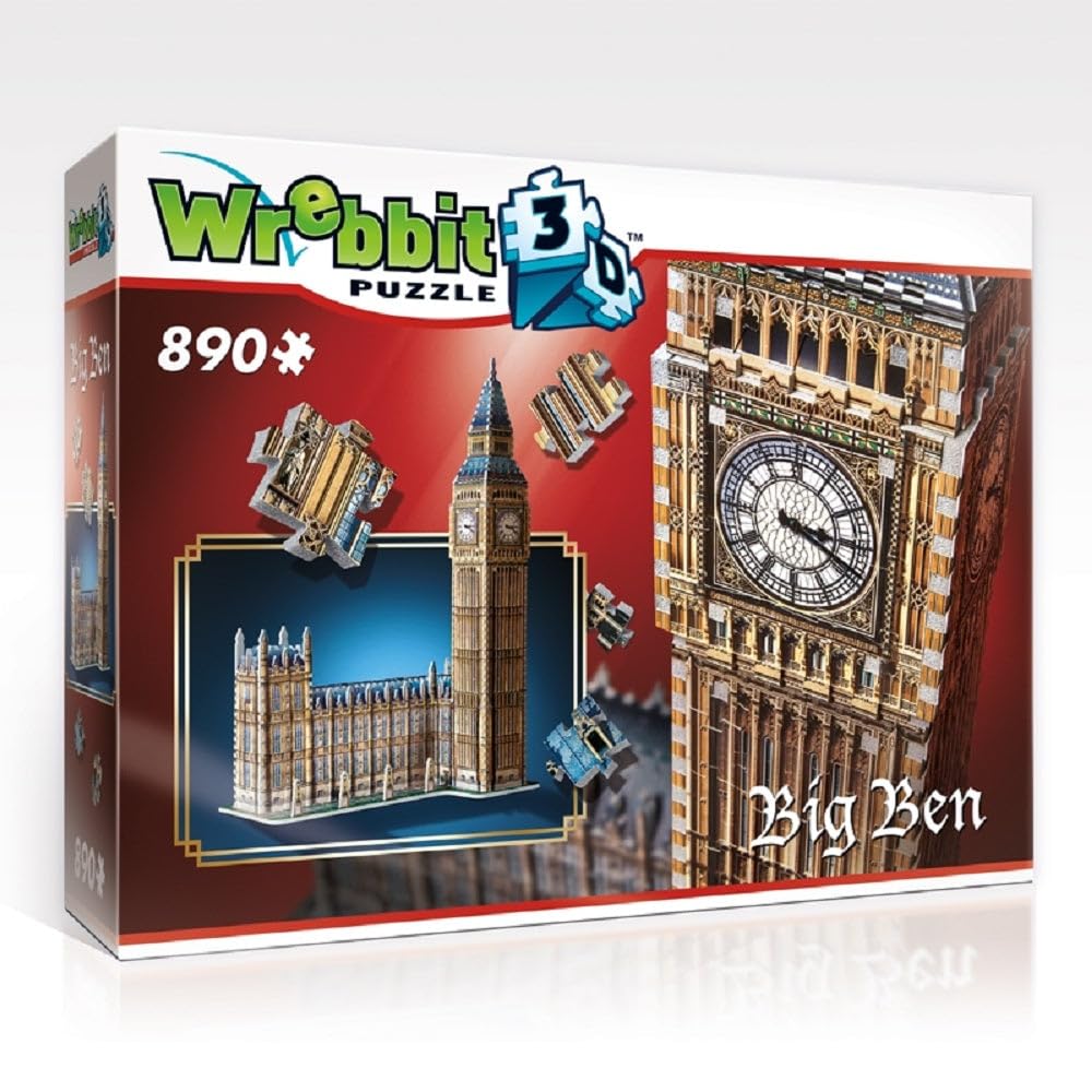 Wrebbit 3D W3D-2002 The Big Ben 3D Puzzle, multicoloured, One Size