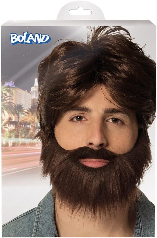 Boland – 86312 Dude Wig And Beard – Brown