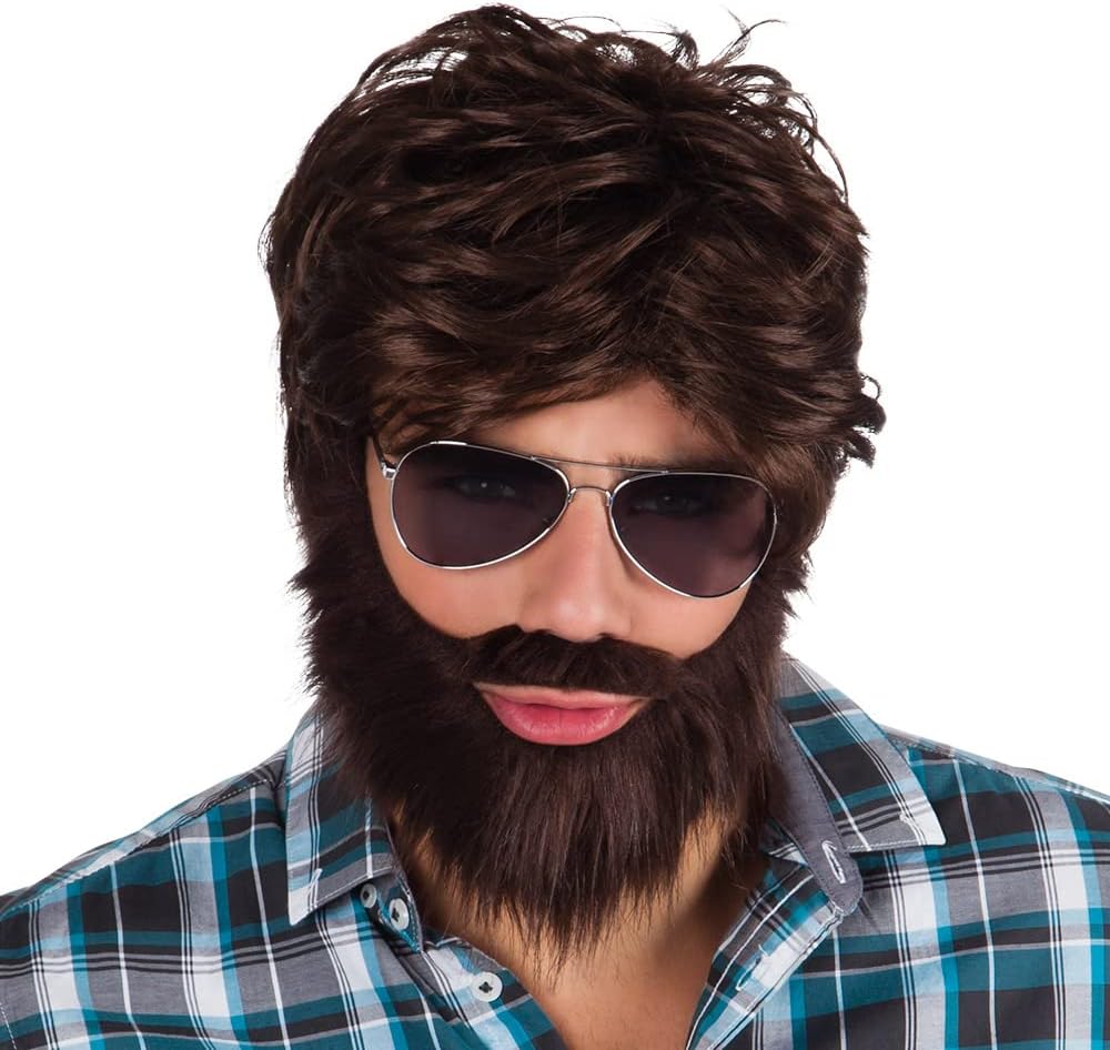 Boland – 86312 Dude Wig And Beard – Brown