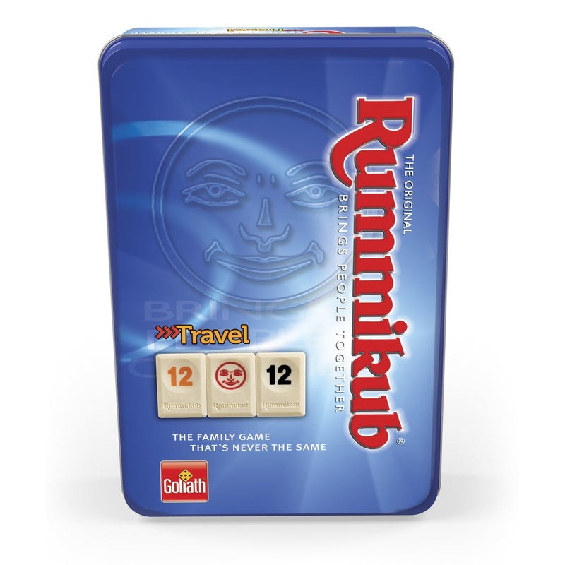 Goliath - Juego Rummikub de Viaje en Caja Metálica, Juego de Mesa, 6 a 99 años ( 50105212)