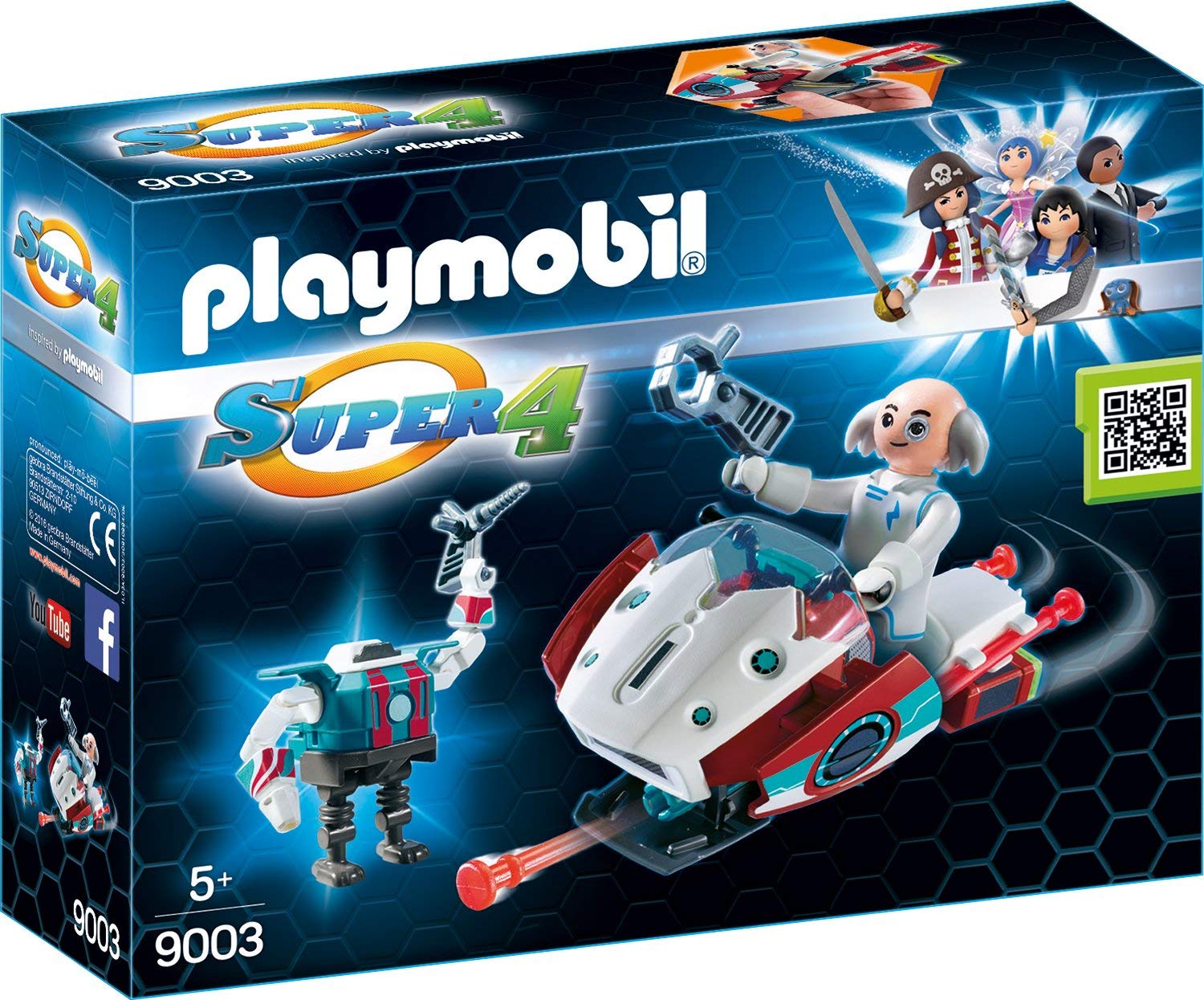 Playmobil Skyjet Con Dottor X E Robot