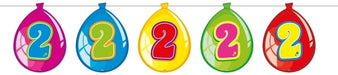 Folat - 2nd Birthday Balloon Garland - Multicolor - 10 Meters