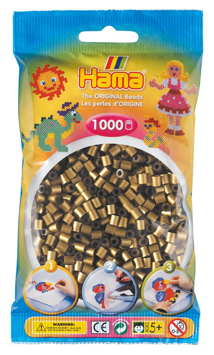 Hama 207-63 Beads 1,000 Bead Refill Bag - Bronze
