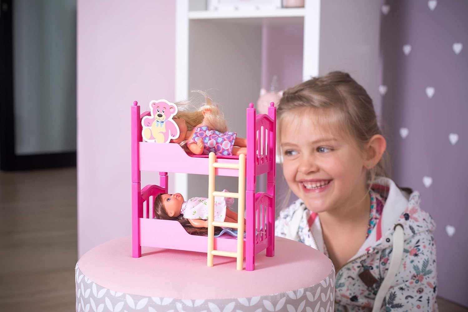 Evi Love - Bunk Bed Doll Playset, 12 cm Modern
