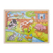 goki- Kind-Idylle Puzzle, la Vida en la Granja, Multicolor (57745