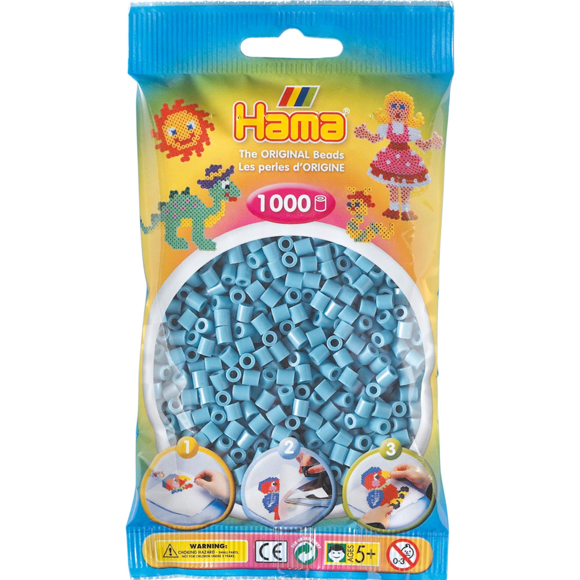 Hama Beads - Pale Blue (1000 Midi Beads) Multicolor