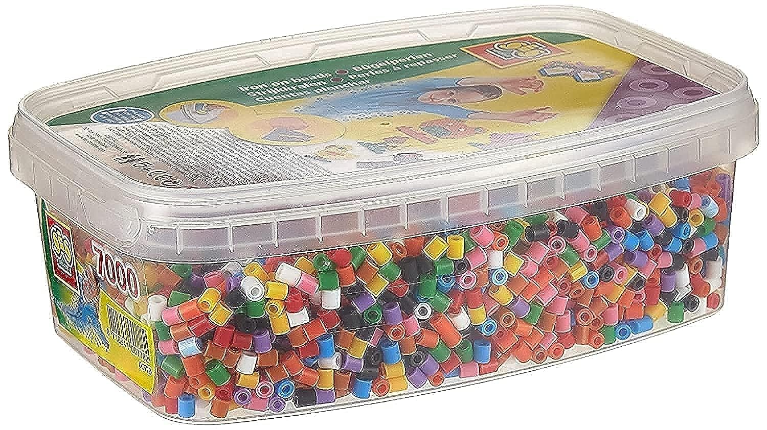 SES Creative 00778 Children's Box of 7000 Mix Basic Iron-on Beads