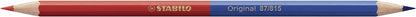 Premium Colouring Pencil, STABILO Original, Single Pen, Two-Tone, Red & Blue