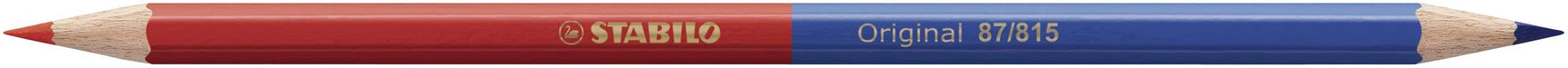 Premium Colouring Pencil, STABILO Original, Single Pen, Two-Tone, Red & Blue