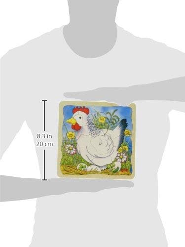 Goki 57521 Puzzle Chicken, Multicolor