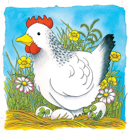 Goki 57521 Puzzle Chicken, Multicolor