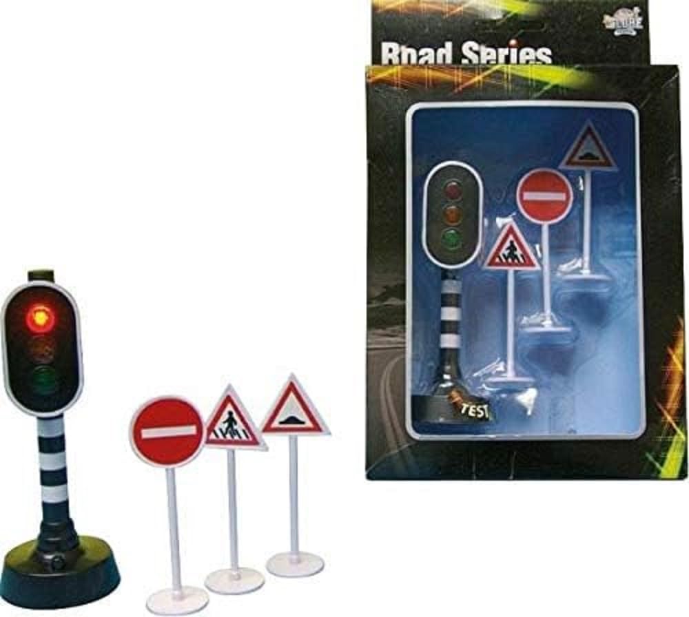 Alpha Toys Road Series - Traffic Lights w/ 3 Traffic Signs