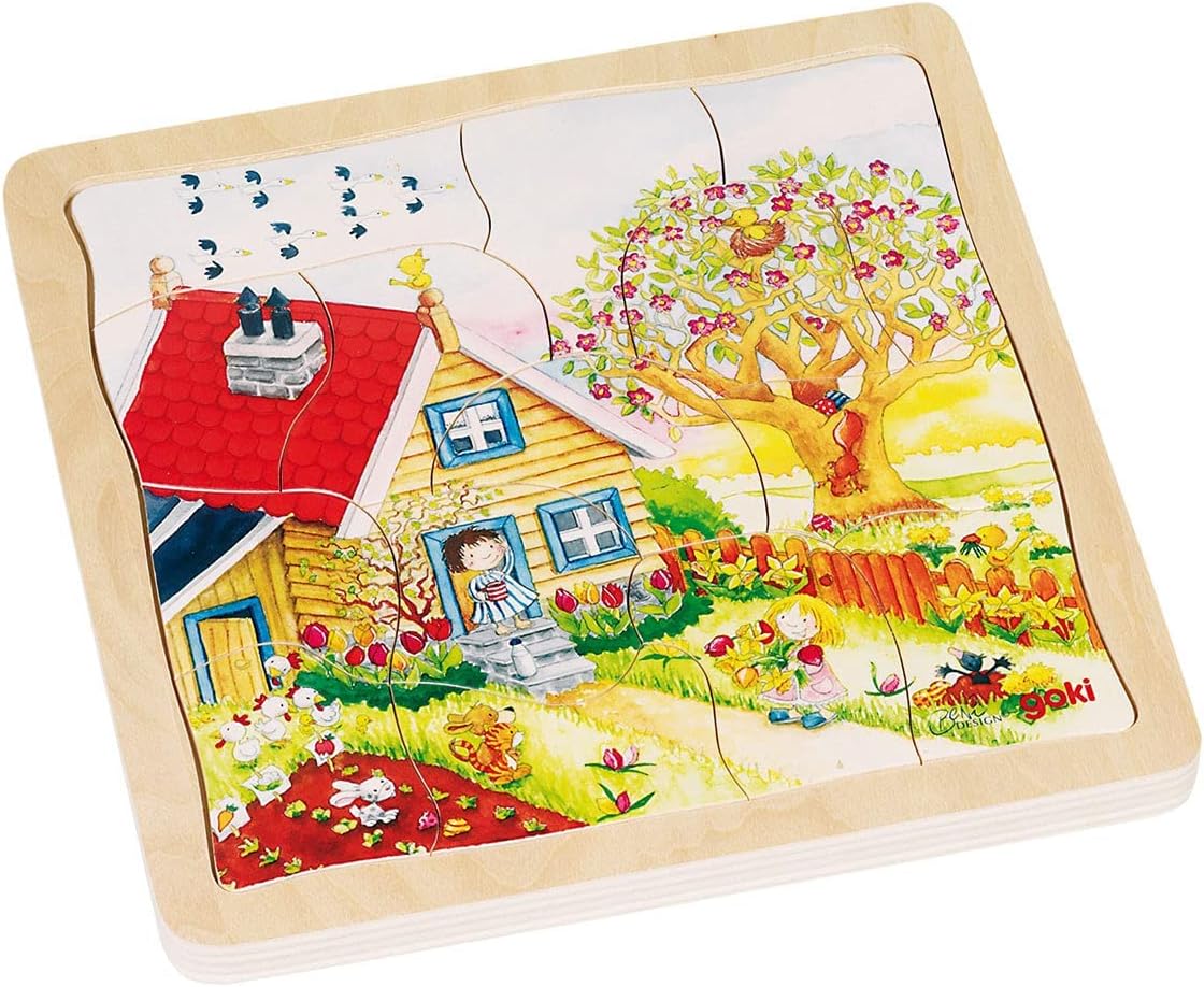 Goki 57684 Puzzle Seasons, Mixed