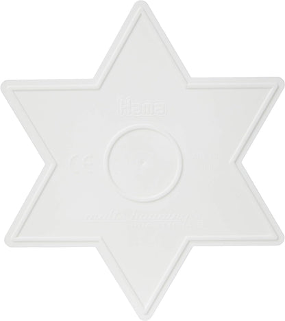 Hama Pin Plate Large Star 269, White, 17 x 14.5 x 0.5 cm Single