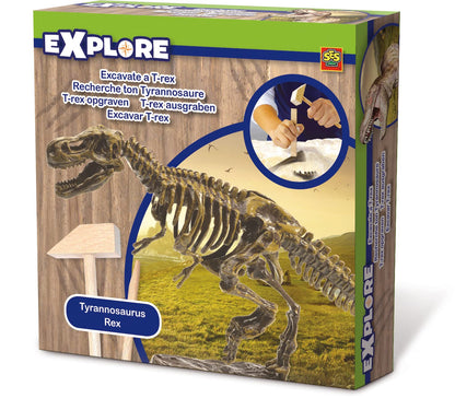 SES Creative 25028 Dinosaurs Explore Excavate A T-Rex Toy, Mixed, 18