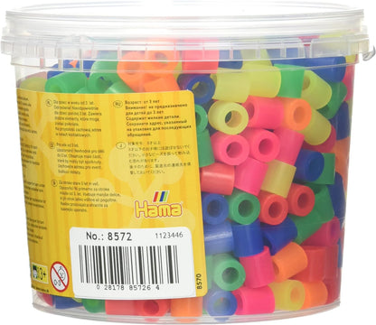 Hama Maxi Pot 600 perles néon Color Actividades Creativas, Multicolor (161-08572.00